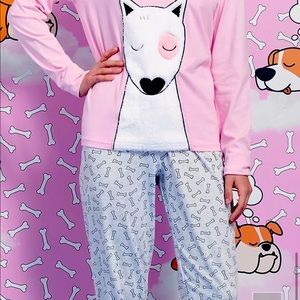 Sorbetto Loft Brand Bull Terrier Dog Pajamas